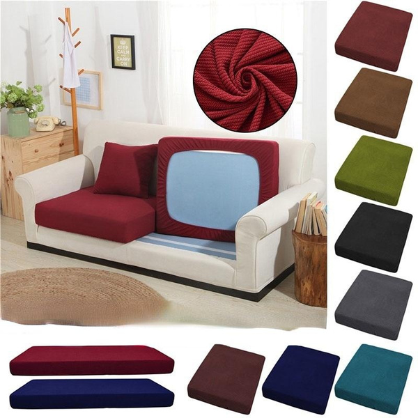 Replacement Sofa Stretchy Seat Cushion Cover Fabric Couch Slip Covers  Protector