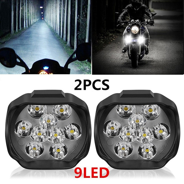 Details about   Motorcycle 9x 5W LED Headlight Continuous Front Head Lamp