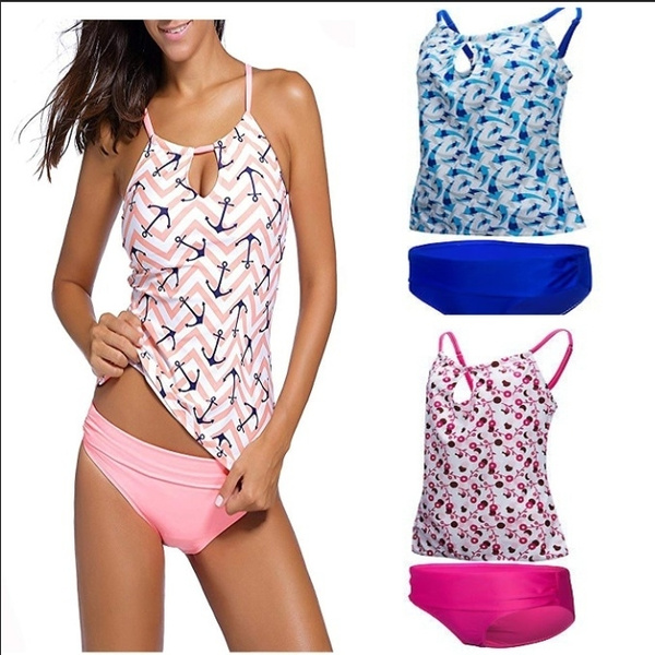 ZITY Womens Tankini Swimsuit With Bikini Bottom,Summer Bikini Suits ZLHSwim0004