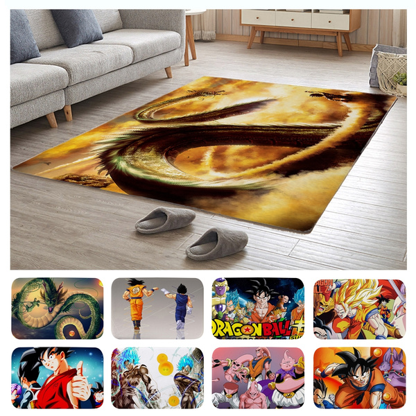 Anime Dragon Ball Z Velboa Floor Rug Carpet Bedroom Parlor Non-slip Chair Mat #2 