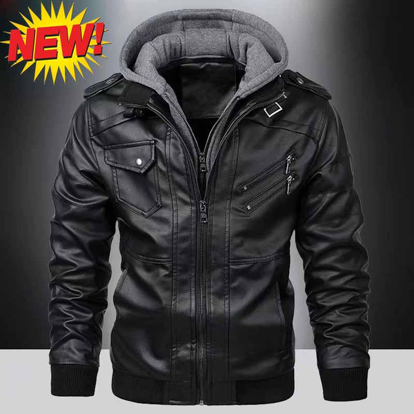 2023 Spring More Color Jamickiki New Fashion Mens PU Leather Jacket ...
