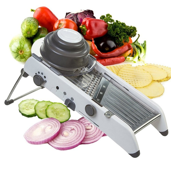 Adjustable Mandoline Slicer Manual Stainless Steel Blade Vegetable Potato  Onion Tomato Slicer Food Kitchen Tools