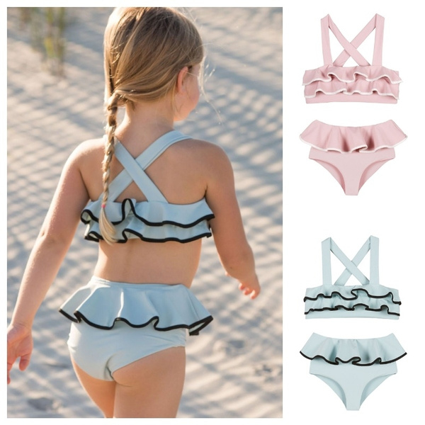 2 piece ruffle swimsuit