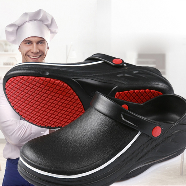 EVA Non-slip Waterproof Oil-proof Kitchen Work Shoes for Chef Master ...