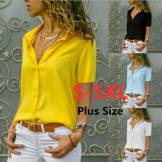 blouse, Summer, Plus Size, Necks
