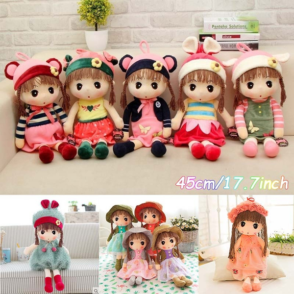 Girl plush hot sale toys