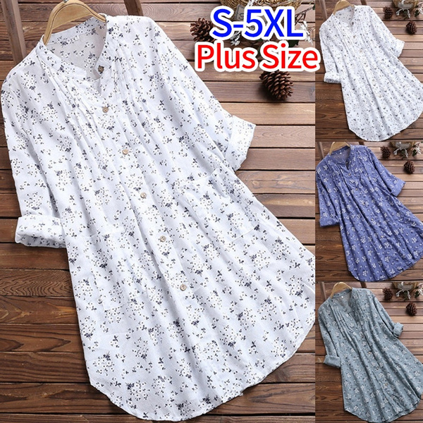 Vintage Girl Women V Neck Long Sleeve 