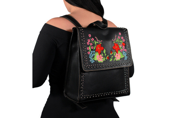 Montana West Embroidered Collection Floral Backpack Purse | Wish display picture 1