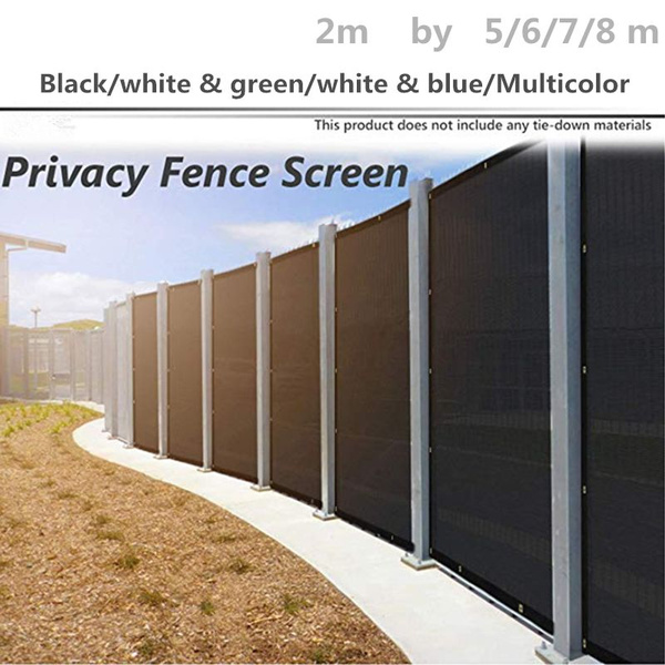 Fence Privacy Screen Sunshade Cover For Backyard Patio Black White Blue Green Multicolor Wish Fence Privacy Screen Sunshade Cover, Patio Fence Cover