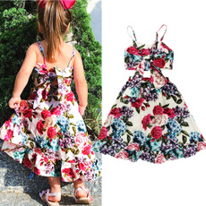 Summer, long skirt, Floral print, babygirloutfit