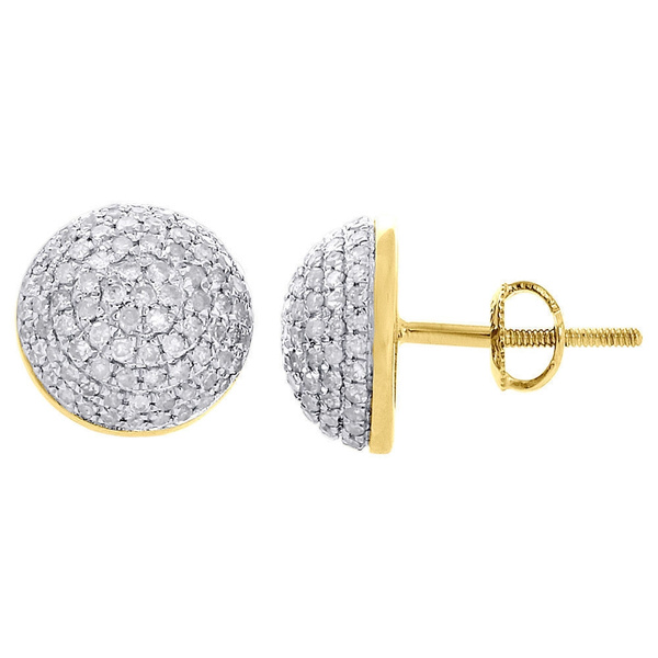 half circle diamond earrings