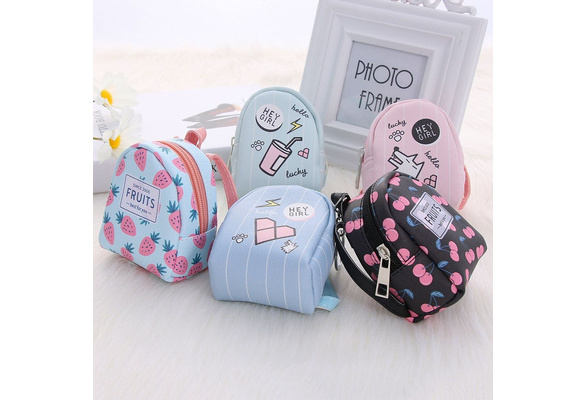 FENICAL Coin Purse Mini Bckpack Coin Pouch Zip Backpack keychain Small Bag  Charms for Women Kids