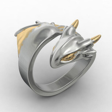 Fashion Jewelry, dragonring, gold, 18k gold ring
