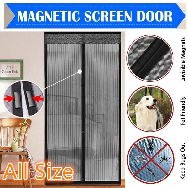 Summer Anti Mosquito Door Curtain Mesh Door Insect Fly Bug Net Magnetic ...