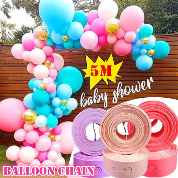 Balloon Chain DIY Latex Modeling Tool Plastic 5M Tie Knob Tool Party Decoration Balloon Chain DIY Latex Modeling Tool Plastic 5M Tie Knob Tool Party Decoration