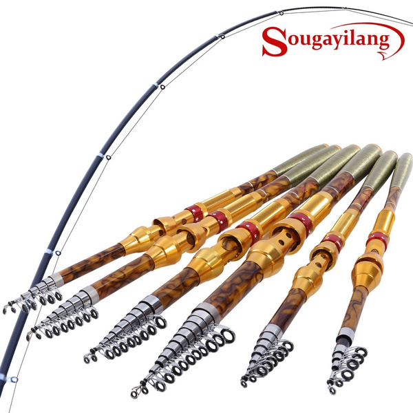 Sougayilang Superhard Carbon Fiber Telescopic Fishing Rod Sea Fishing ...