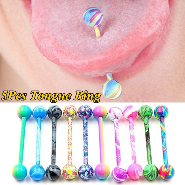 Tongue hot sale piercing jewelry