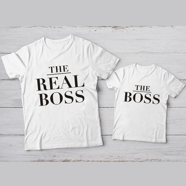 Boss Mom And Son Shirts Mother 