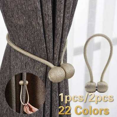 2pcs Magnetic Curtain Tie Backs Holdbacks Buckle Curtain Clips