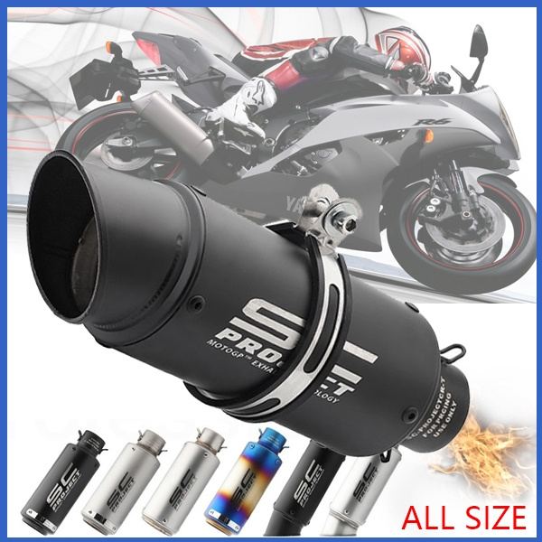 Motorcycle Exhaust Muffler Pipe With DB Killer - 51mm Slip-On For Honda CBR1000 R6 Dirt Bikes