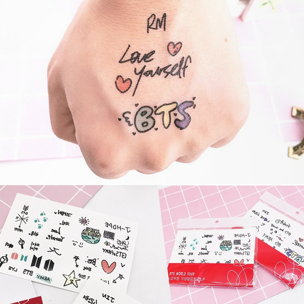 KPOP BTS JK Seven Tattoo Sticker Set JUNGKOOK New 2023 Arrival Fans  Collection | eBay