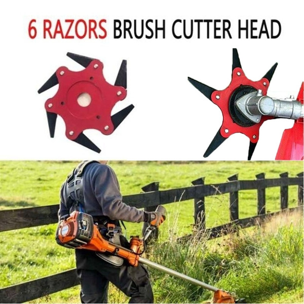 6 Steel Blade Razors 65Mn Brush Cutter For Lawn Mower Trimmer Head Grass