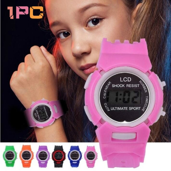 lcd wrist watch