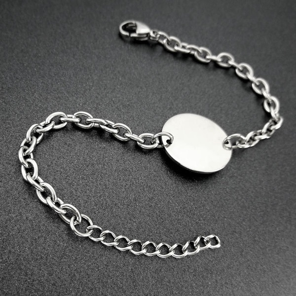 Stainless Steel Bracelet For Women Adjustable Link Anklet_voghion.com