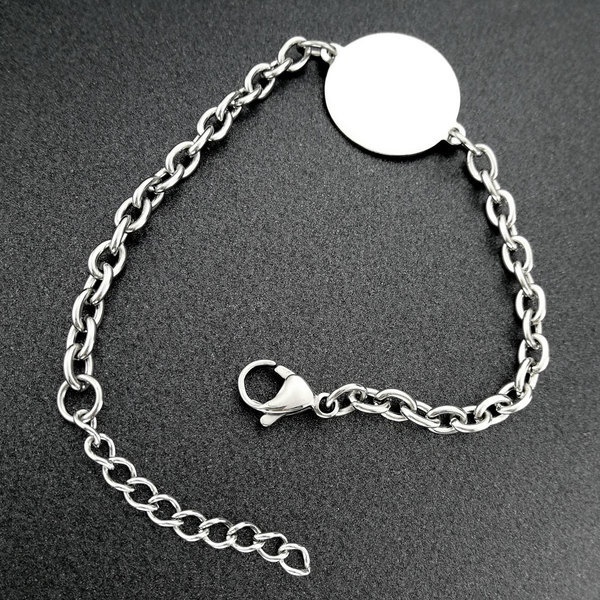 Bracciale a catena in acciaio inossidabile per donna gioiello_voghion.com