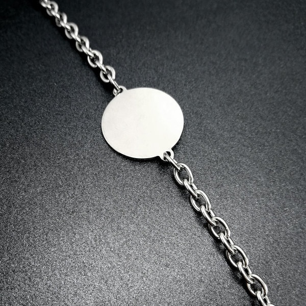 Bracciale a catena in acciaio inossidabile per donna gioiello_voghion.com