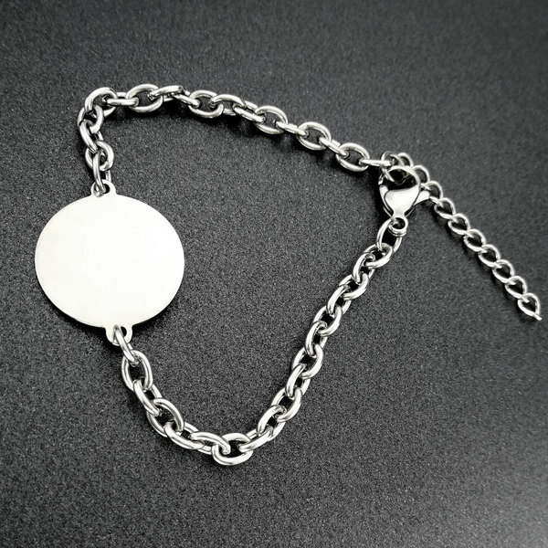 Bracciale a catena in acciaio inossidabile per donna gioiello_voghion.com