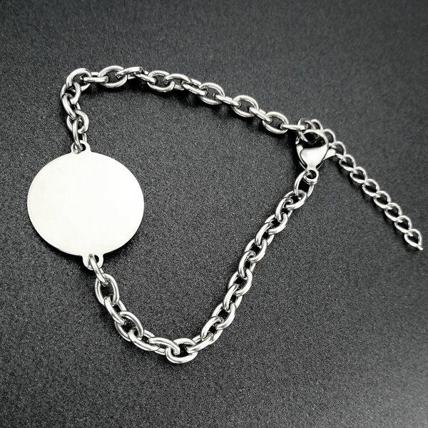Bracciale a catena in acciaio inossidabile per donna gioiello_voghion.com