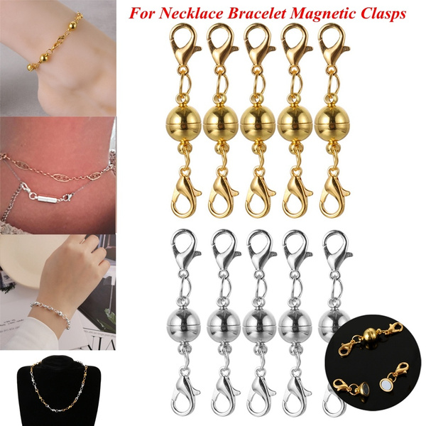 5PCs/10PCs Useful Extender New DIY Magnetic Clasps Jewelry Making Supplies  Connector Hook Necklace Bracelet Connector Buckle