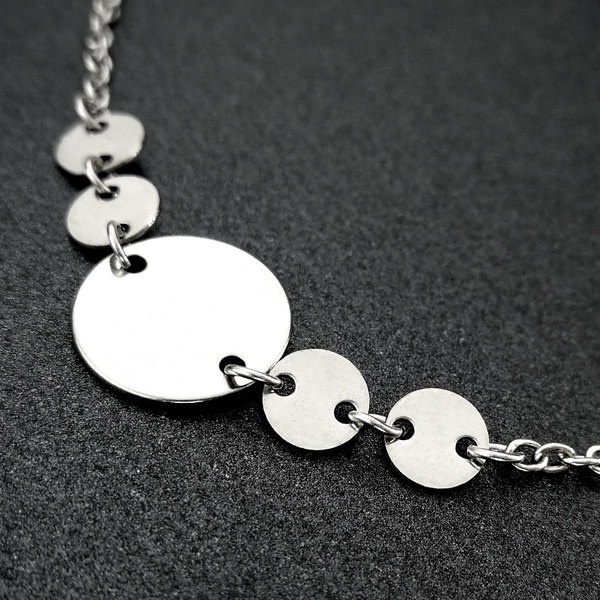 Stainless Steel Bracelet For Women Adjustable Link Anklet_voghion.com