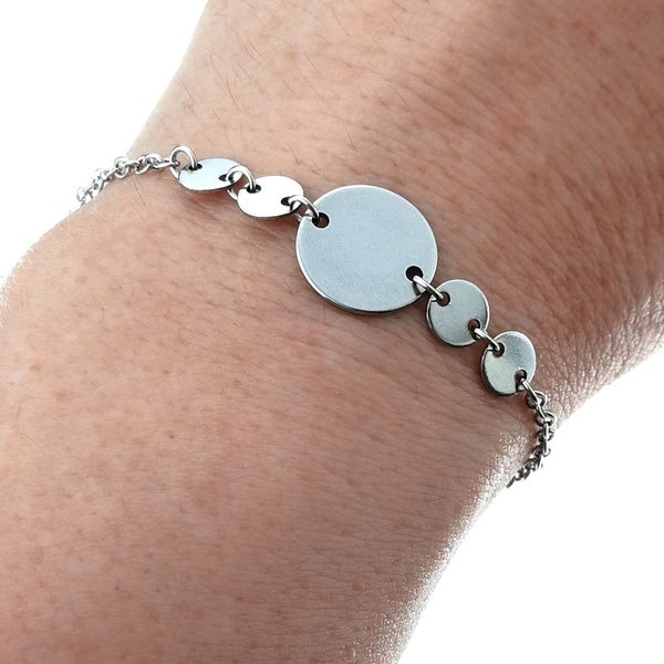 Stainless Steel Bracelet For Women Adjustable Link Anklet_voghion.com