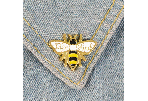 Xiomara Bee Kind Cute Honey Bee Enamel Pin Badge Be Kind Insect Pin Save The Bees Brooch Pins Animal Jewelry