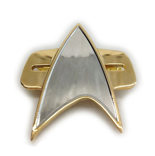 Voyager Communicator Badge Captain JL Picard Starfleet Badge Magnet Pin Brooches
