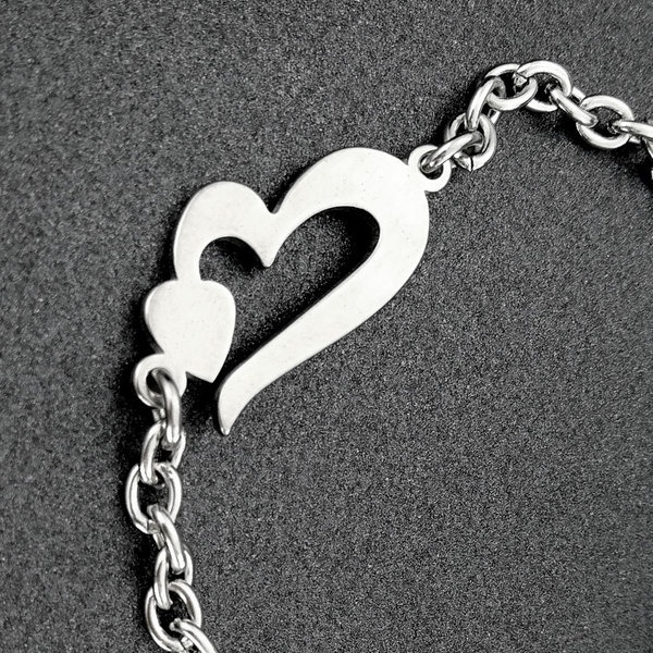 Adjustable Stainless Steel Bracelet Chain Link Jewelry For Women_voghion.com