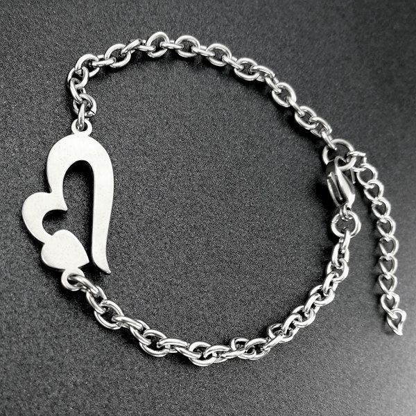 Adjustable Stainless Steel Bracelet Chain Link Jewelry For Women_voghion.com