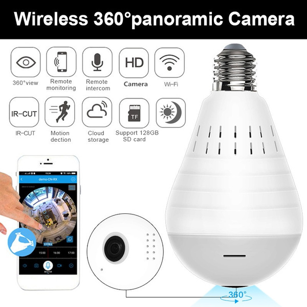 360° Degree Panoramic 1080P IR Camera WIFI FishEye CCTV Security Cam iOS/Android 