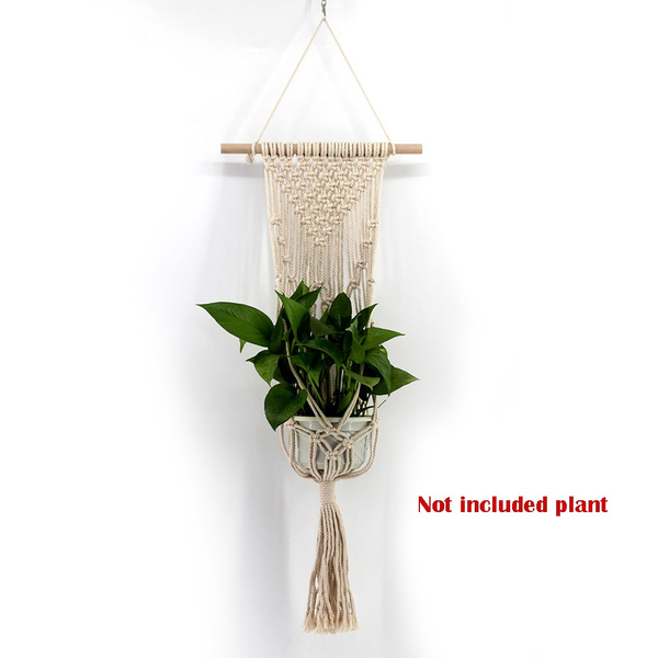 Macrame Knitted Rope Woven Wall Hanging Rope Handmade Tapestry