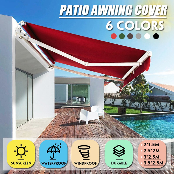 Outdoor Garden Patio Awning Cover Canopy Sun Shade Shelter Waterproof Hexagon Wish - Awning Patio Cover Canopy
