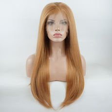 straightlong24inchwig, Synthetic Lace Front Wigs, honeyblondewig, heatfriendly