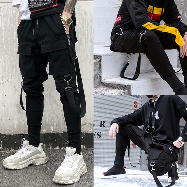 New Fashion Streetwear Joggers Men Black Harem Pants Multi Pocket Hip Hop Mens Sweatpants Jogger Pants Men Pantaloni Uomo Pantalones De Hombre Wish