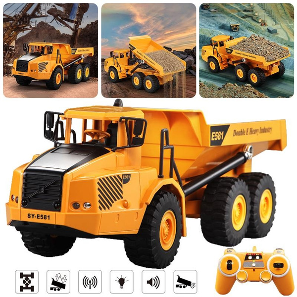 Remote Control Articulated Truck RC Dump Truck Construction Car Engineering Toys 