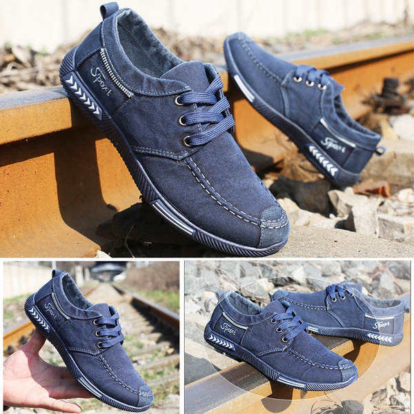 Breakj Men Casual Comfort Men Shoes Denim Male Shoes Adult Footwear 2023  New Men Loafers Canvas Shoes Men Sneakers Dri… in 2023 | Men loafers,  Driving shoes, Types of shoes