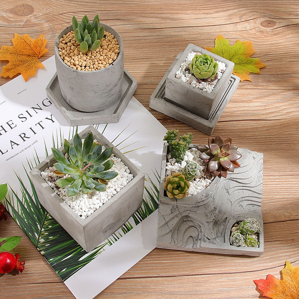Silicone Flower Pot Concrete Mold Concrete Planter Mold Wish