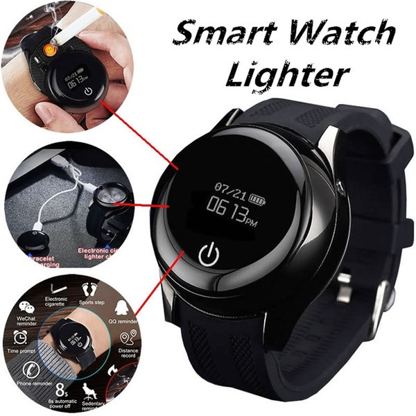 Strædet thong dvs. hensigt New Bluetooth Smart Watch Touch Screen Windproof Flameless Lighter USB  Charging Cigarette Lighter | Wish