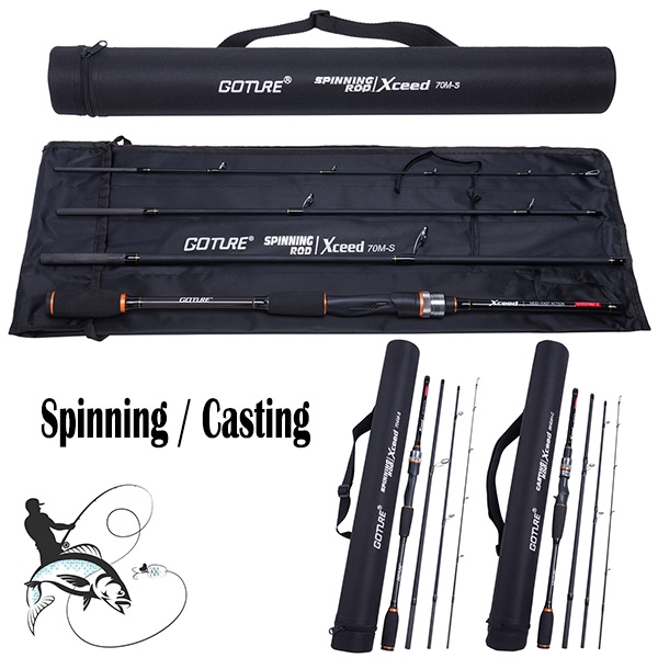 Goture Casting Rod Spinning Rod 4 Pieces,M,MH Power Fishing Rod