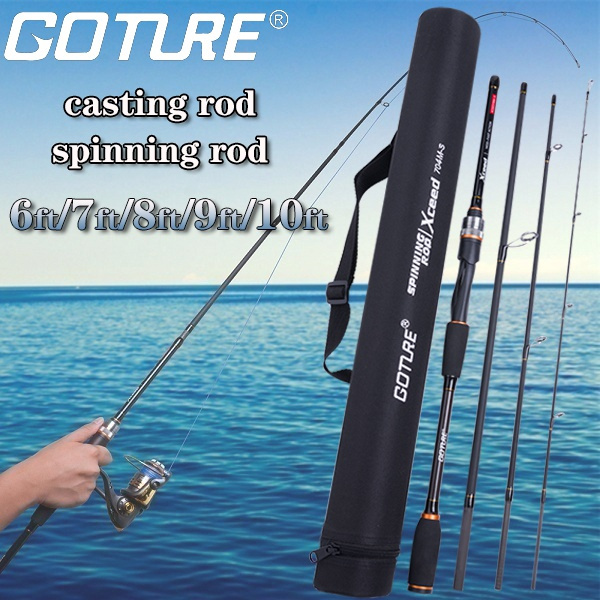 Xceed Travel Goture Travel Fishing Rods 4Pcs,Casting/Spinning Rod